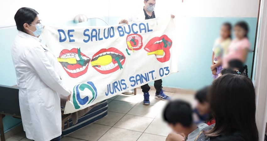 Promueven acciones preventivas de salud bucal a niñas, niños y adolescentes de Casa-Cuna