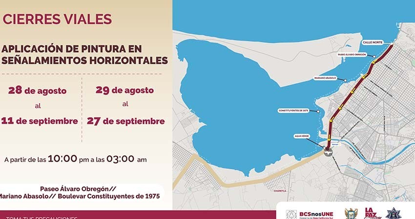 Habrá cierre parcial de circulación en el paseo Álvaro Obregón y Mariano Abasolo Habrá cierre parcial de circulación en el paseo Álvaro Obregón y Mariano Abasolo