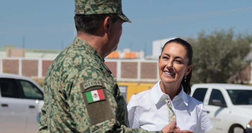 Sheinbaum promete no usar al Ejército para violar derechos, pero afirma sí tendrá tareas civiles