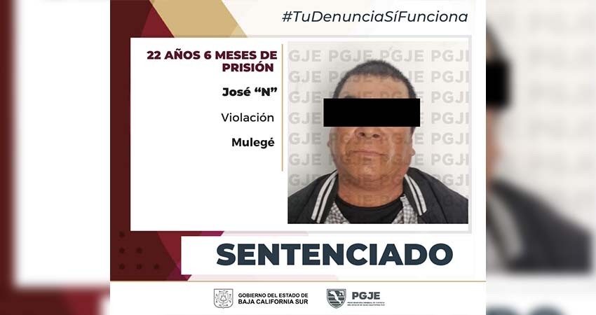 José “N” pasará más de 22 años en prisión por el delito violación equiparada contra una niña