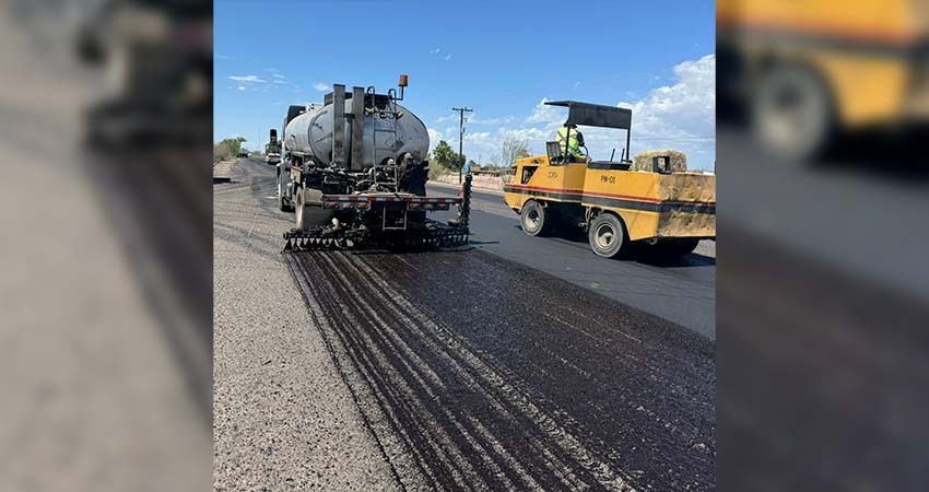Al 50% los trabajos de reencarpetado de la carretera Cd Insurgentes a Zaragoza
