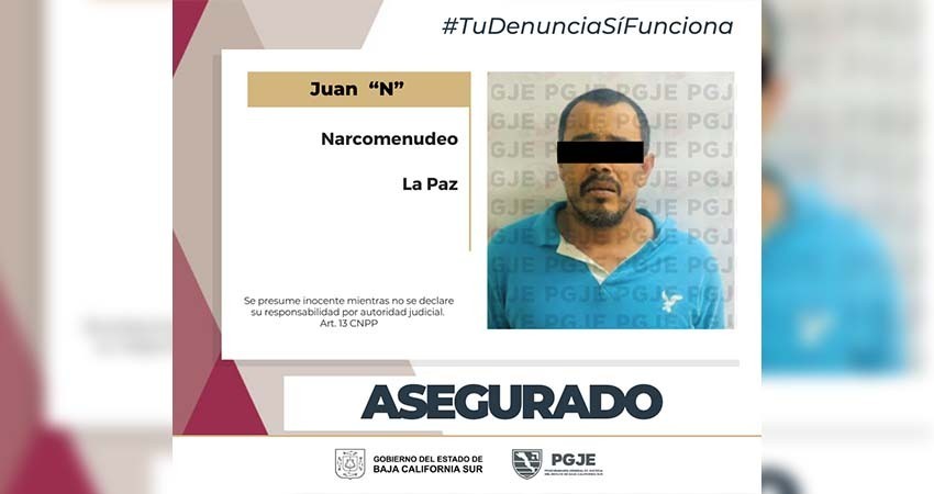 Fue detenido un hombre en posesión de metanfetamina en La Paz