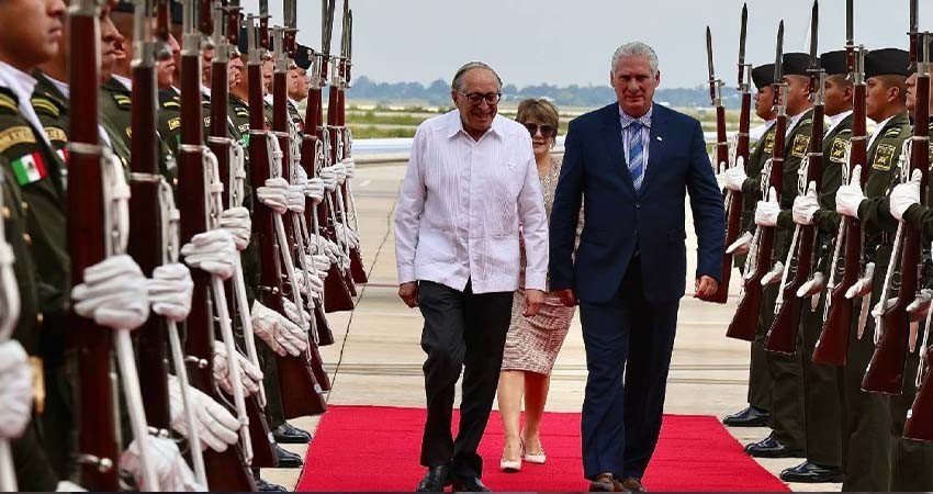 Presidente de Cuba y Brasil arriban a México para asistir a toma de posesión de Sheinbaum