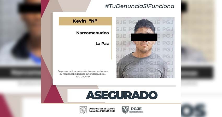 Fue asegurada una persona con 150 dosis de droga en La Paz