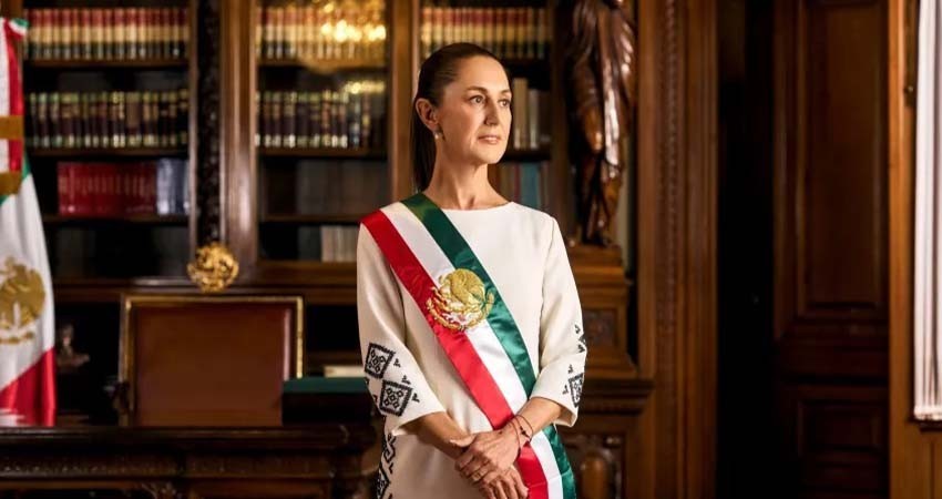Presidencia de la República revela fotografía oficial de Sheinbaum como mandataria