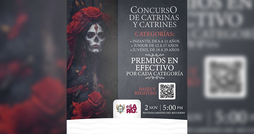 Convocan al “Concurso de Catrinas y Catrines” del Día de Muertos Convocan al “Concurso de Catrinas y Catrines” del Día de Muertos