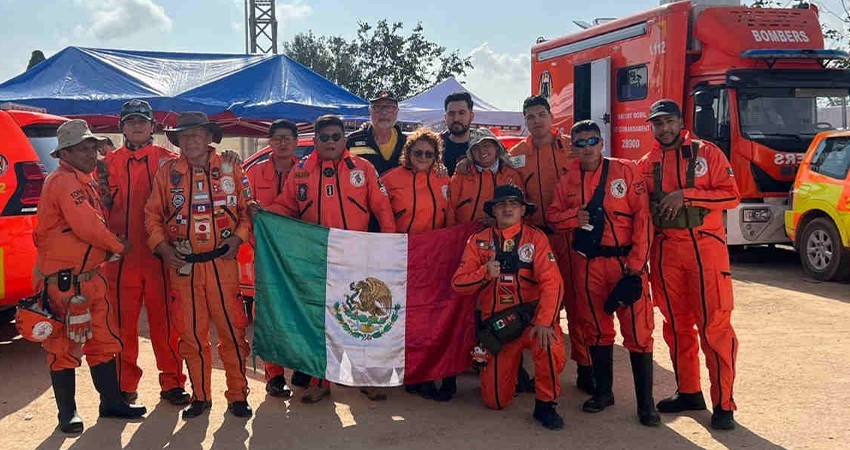 Topos Azteca llegan a Valencia para buscar a desaparecidos Topos Azteca llegan a Valencia para buscar a desaparecidos