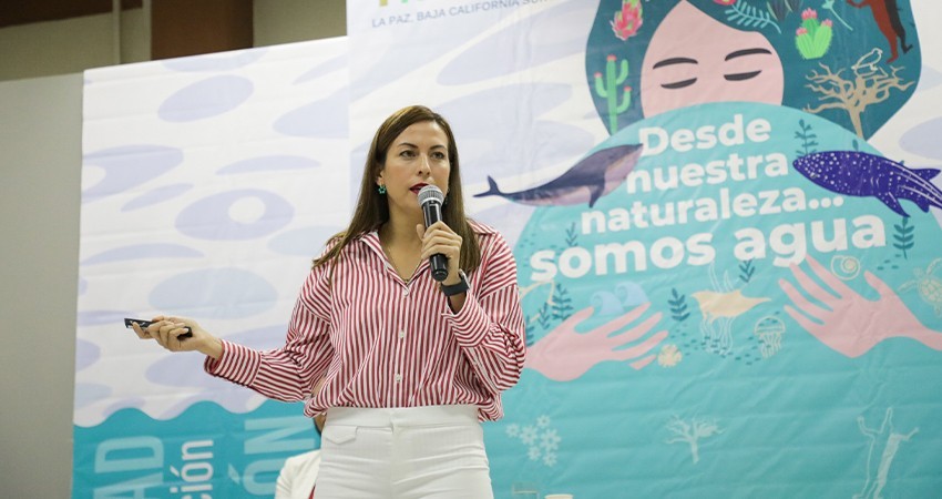 Expone la alcaldesa Quiroga Romero los avances en el cuidado del agua en La Paz