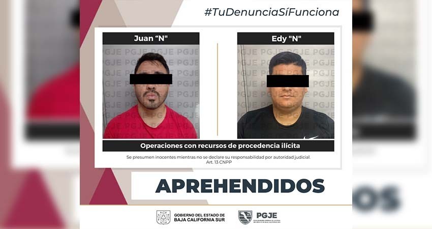 Fueron aprehendidos dos imputados por operaciones con recursos de procedencia ilícita Fueron aprehendidos dos imputados por operaciones con recursos de procedencia ilícita