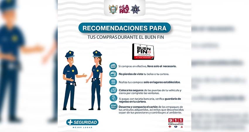 Aplicarán operativo de seguridad municipal durante el “Buen Fin 2024” Aplicarán operativo de seguridad municipal durante el “Buen Fin 2024”