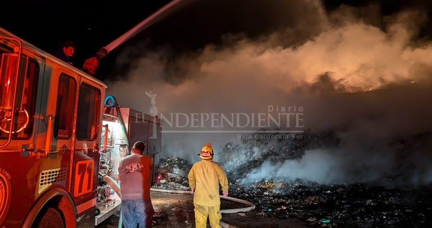 Mal manejo de residuos, la causa de incendios en rellenos sanitarios: Bomberos