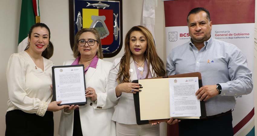 Firman el Tribunal Superior de Justicia del Estado y SIPINNA BCS convenio de colaboración