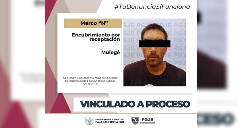 Vinculan a proceso a imputado por delito de encubrimiento por receptación en Guerrero Negro Vinculan a proceso a imputado por delito de encubrimiento por receptación en Guerrero Negro