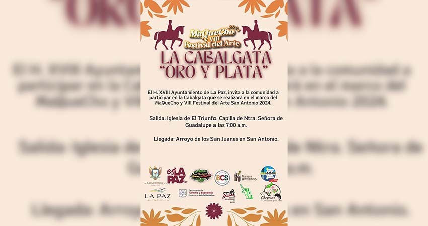 Invitan a la Cabalgata “Oro y Plata” en San Antonio