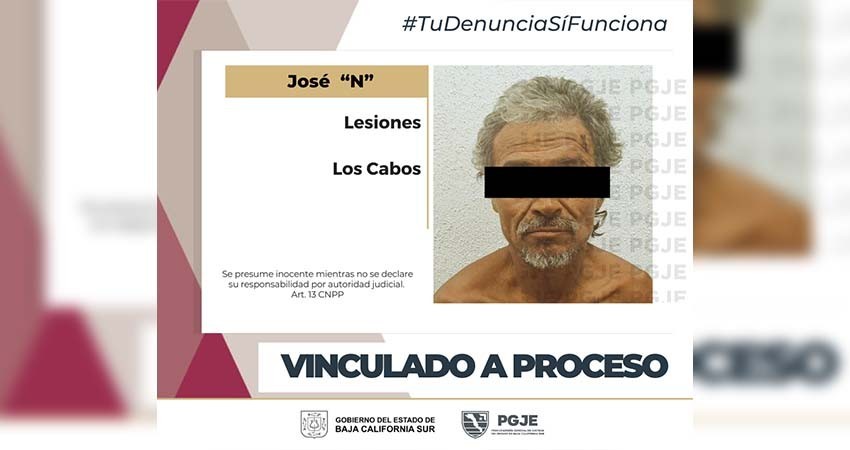 Vinculan a proceso a José “N” por el delito de lesiones en Los Cabos