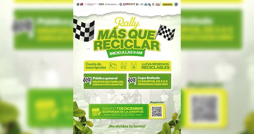 Gobierno Municipal de La Paz invita al rally “Más que reciclar”