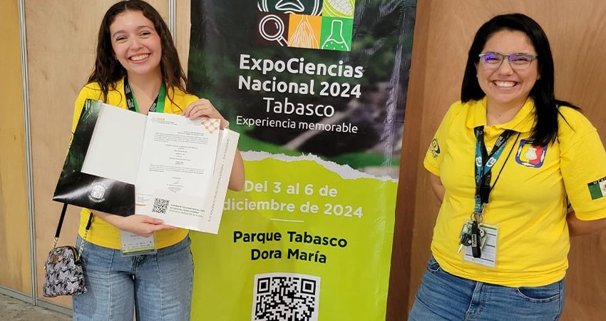 Proyectos de BCS, ganadores en la Expociencias Tabasco 2024