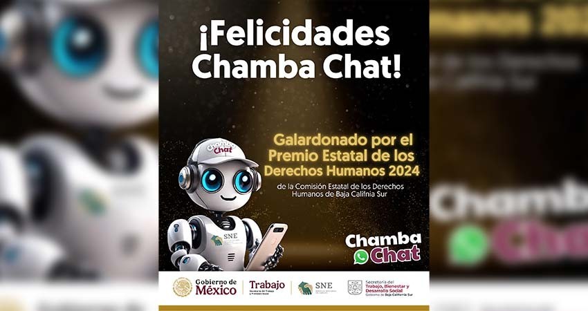 Programa “chamba chat” logra el Premio Estatal de Derechos Humanos 2024