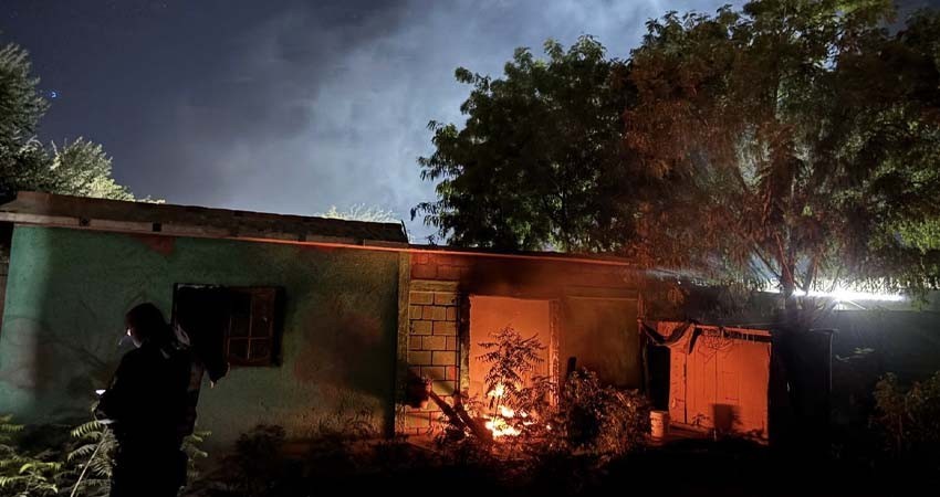 Ex pareja le prendió fuego a la casa luego de una riña Ex pareja le prendió fuego a la casa luego de una riña