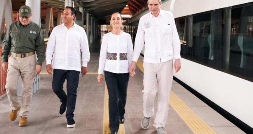 Sheinbaum promete posicionar el Tren Maya como "el gran destino turístico del mundo"