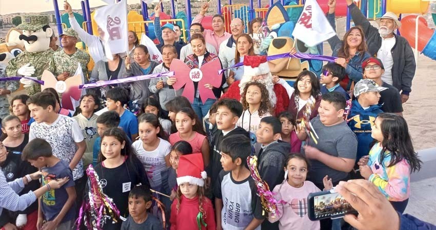 Casi 4 mdp se invirtieron en el nuevo parque infantil en Monte Sinaí Casi 4 mdp se invirtieron en el nuevo parque infantil en Monte Sinaí