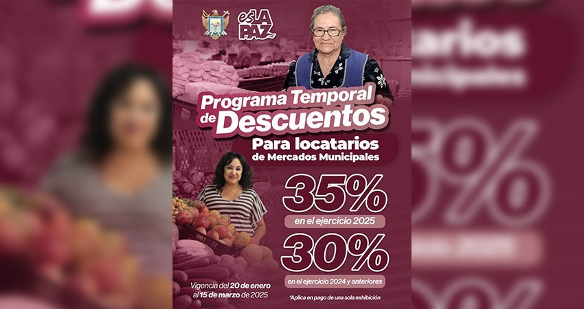 Anuncian Programa Temporal de Descuentos en mercados municipales