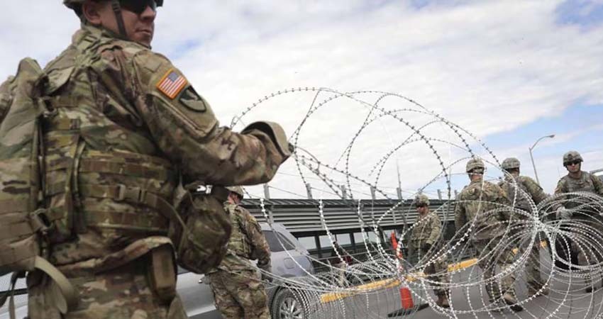 Trump ordena despliegue de 1,500 militares a la frontera con México