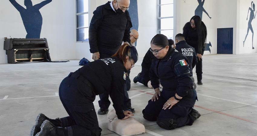Impartirá la policía estatal curso de primeros auxilios a elementos en activo Impartirá la policía estatal curso de primeros auxilios a elementos en activo