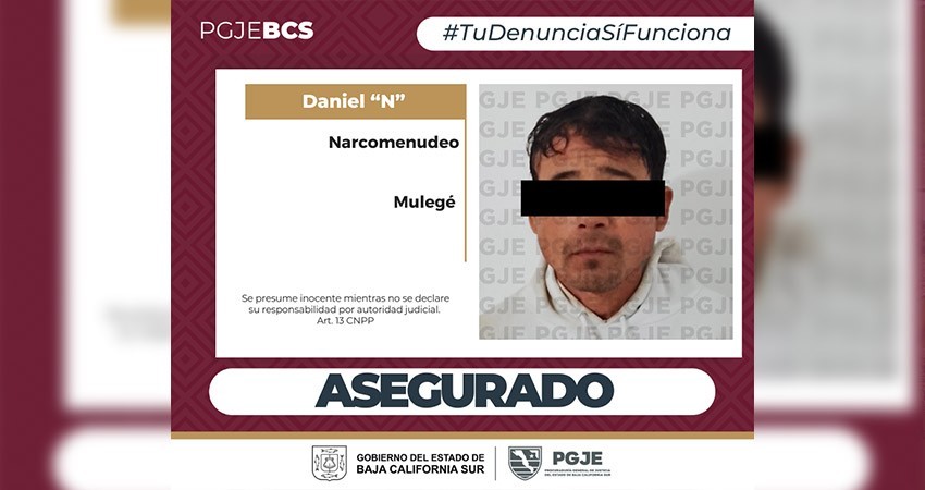 Detienen a un hombre en posesión de narcóticos en Santa Rosalía