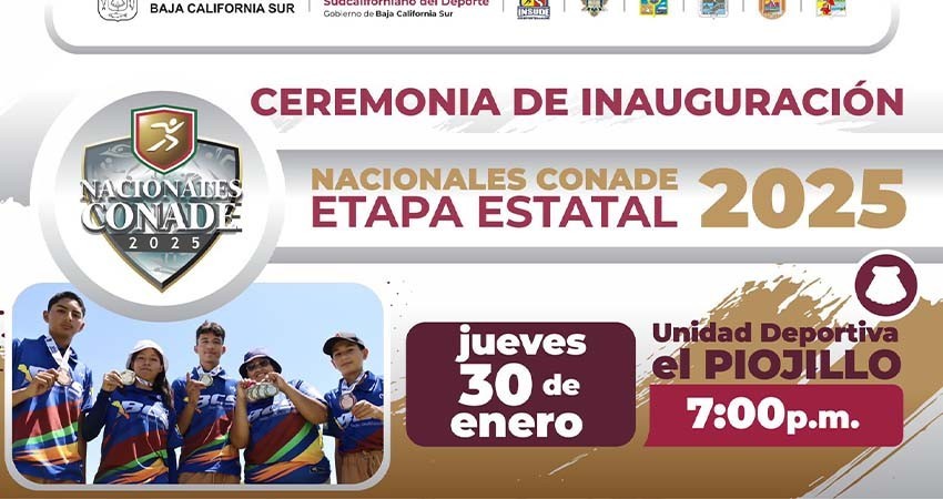 Este jueves se llevará a cabo la ceremonia de inauguración de la etapa estatal de los NC2025