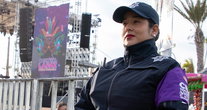 268 elementos policiacos brindarán seguridad a los asistentes del Carnaval La Paz 2025