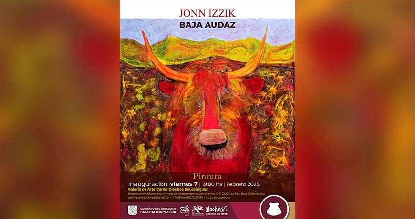 Exhibirán en La Paz "Baja Audaz", nueva exposición pictórica del artista Jonn Izzik