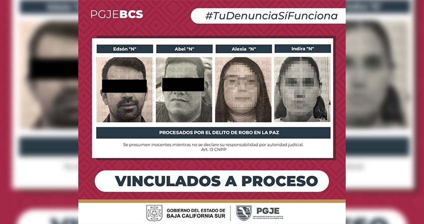 Imputados por robo 4 personas quedan vinculadas a proceso en La Paz