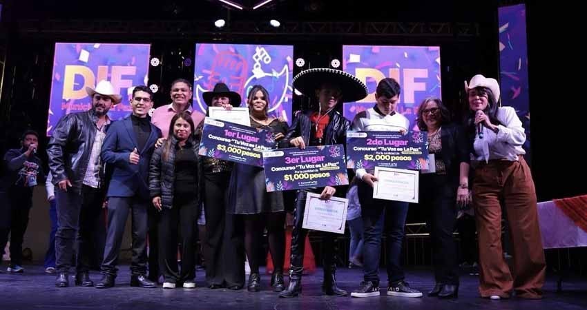 DIF Municipal anuncia a los ganadores del Concurso de Canto Infantil y Juvenil “Tu voz es La Paz”
