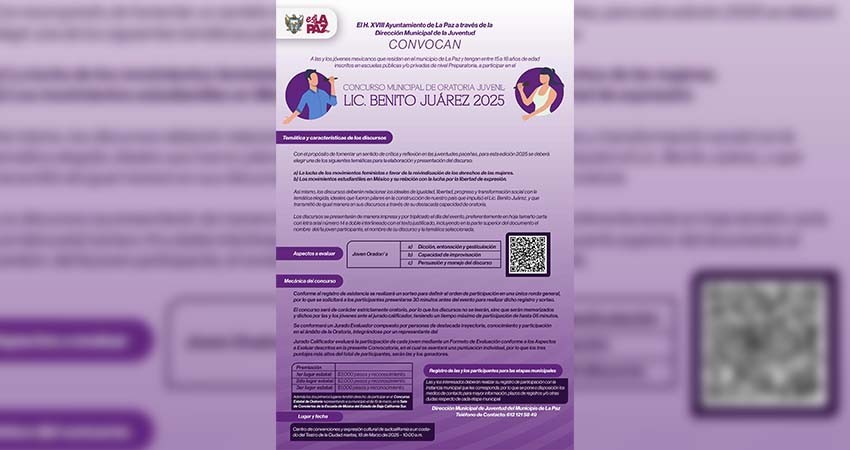 Convocan a jóvenes de nivel preparatoria al Concurso Municipal de Oratoria Convocan a jóvenes de nivel preparatoria al Concurso Municipal de Oratoria