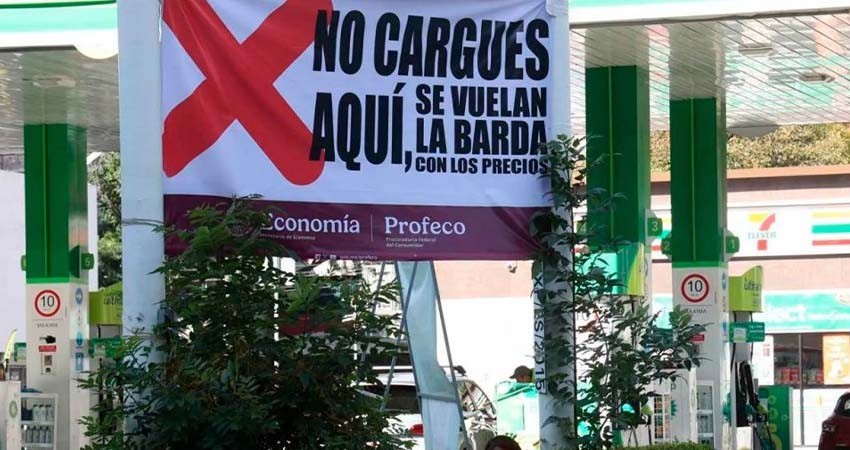 Destaca Profeco cumplimiento de gasolineros a tope de precio de combustibles