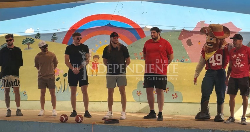 Jugadores de los 49ers se reunieron con estudiantes de Los Cabos; buscan fomentar deporte Jugadores de los 49ers se reunieron con estudiantes de Los Cabos; buscan fomentar deporte