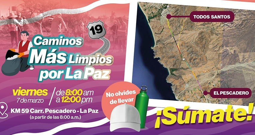 Invitan a la población a sumarse a la jornada de limpieza “Caminos más limpios por La Paz” Invitan a la población a sumarse a la jornada de limpieza “Caminos más limpios por La Paz”