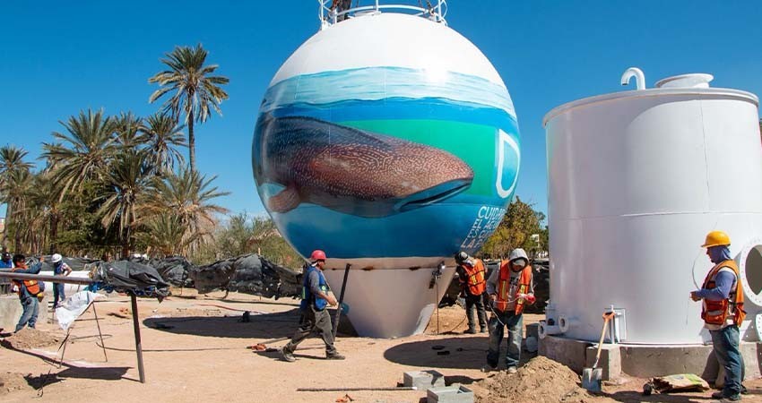 Por concluir la construcción del nuevo tanque elevado de la colonia Fidepaz