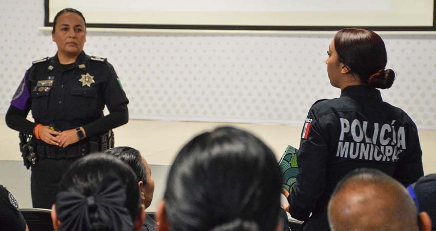 Capacita SSPE a Policías Municipales en Atención Policial con Perspectiva de Género