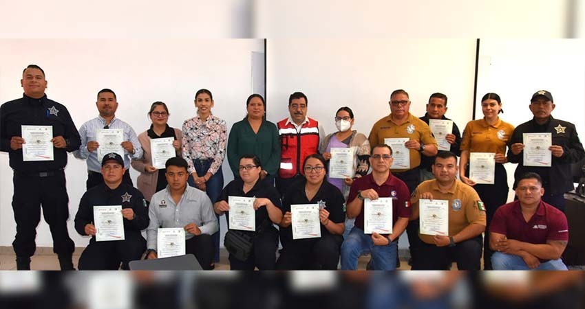 Recibe Personal de Seguridad Pública capacitación de Primeros Auxilios