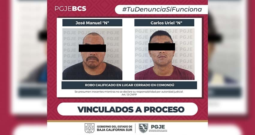 Quedan en prisión preventiva imputados por robo en Comondú Quedan en prisión preventiva imputados por robo en Comondú