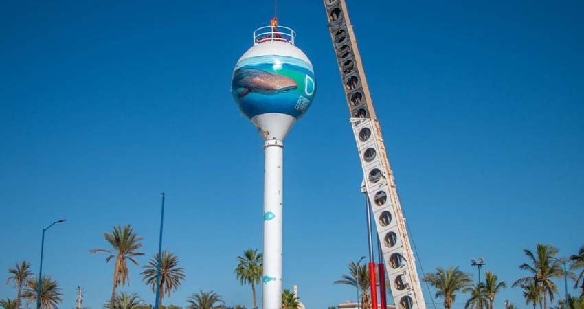 Avanza Red de Tanques Elevados con la instalación del primer depósito de agua Avanza Red de Tanques Elevados con la instalación del primer depósito de agua