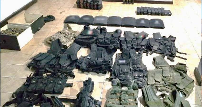 Luego de repeler una agresión, detienen en BCS a 7 personas en posesión de armamento