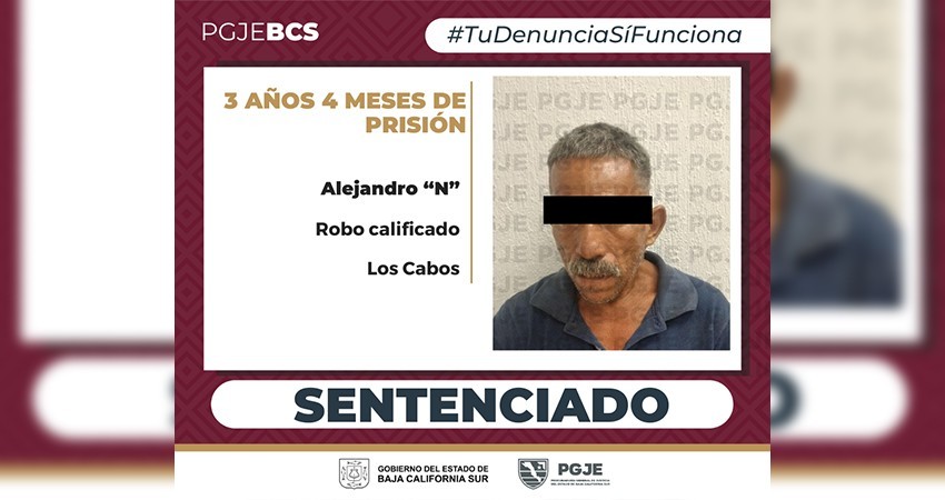 Sentencia a más de 3 años de prisión por robo a comercio Sentencia a más de 3 años de prisión por robo a comercio