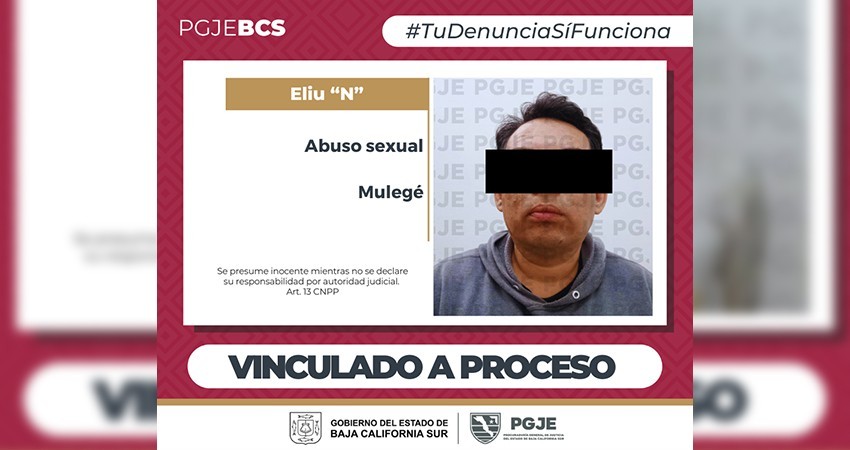 Por abuso sexual agravado queda vinculado a proceso Eliú “N” en Guerrero Negro Por abuso sexual agravado queda vinculado a proceso Eliú “N” en Guerrero Negro