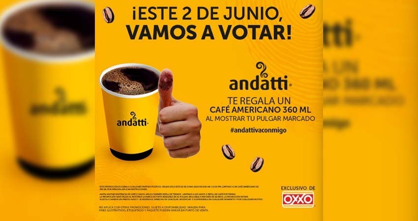 Oxxo regalará nuevamente café a quienes voten en la elección judicial