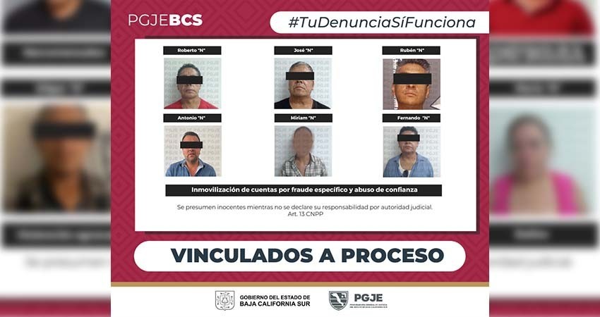 Logra PGJE que continúen inmovilizadas las cuentas bancarias de imputados por fraude y abuso de confianza en Los Cabos Logra PGJE que continúen inmovilizadas las cuentas bancarias de imputados por fraude y abuso de confianza en Los Cabos