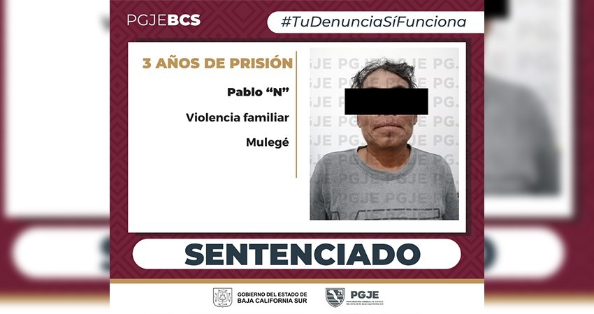 Sentencia a 3 años 6 meses de prisión a Pablo “N” por violencia familiar en agravio de un menor de edad Sentencia a 3 años 6 meses de prisión a Pablo “N” por violencia familiar en agravio de un menor de edad