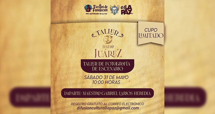 Invitan al taller de fotografía de escena en el Teatro Juárez